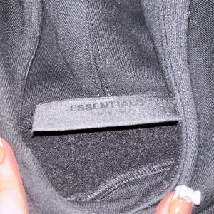 Youth 12 Black Fear Of God Essentials Hoodie